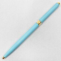 TIFFANY&Co. ティファニー ボールペン 筆記用具 箱付き ブルー×ゴールド 保存袋 R阿0928☆_画像2