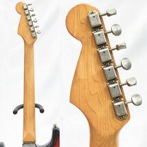 希少 音出しOK Fender USA 6Z ストラトキャスター エレキギター 定番カラー 状態良好 専用ハードケース 付属品多数有り R阿1020☆_画像7