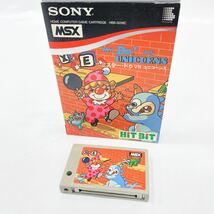 MSX Mr.Do vs UNICORNS ミスター・ドゥ VS ユニコーンズ SONY ソニー ゲーム ソフト 箱付き R尼1023○_画像1