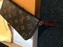 １円【新品同様】ルイヴィトン 財布 LOUIS VUITTON モノグラム ポルトフォイユ・クレマンス M60742 長財布 _画像2