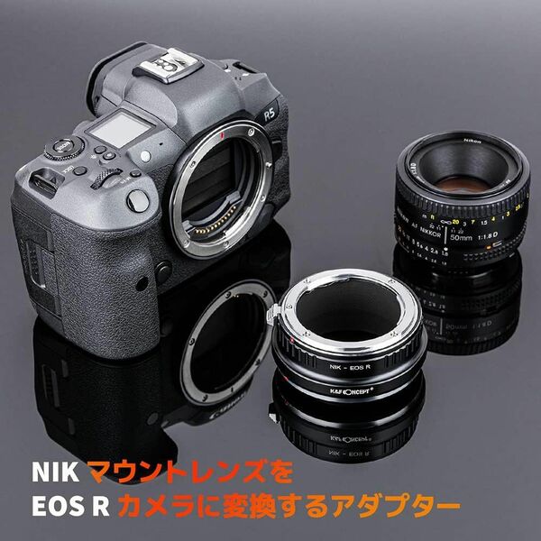 K&F Concept マウントアダプター Nikon レンズ