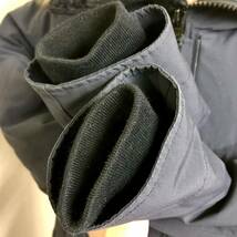 CANADA GOOSE カナダグース ダウンジャケット コート フード JASPER ジャスパー 3438JM Lサイズ L/G メンズ ファー アウター ネイビー 紺 _画像8