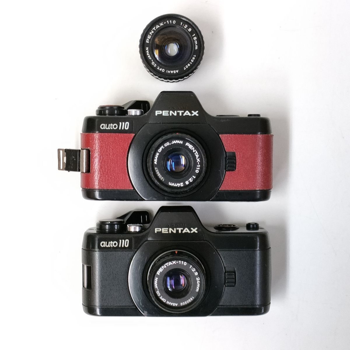 仙11【カメラ&レンズ3点セット】PENTAX auto110 フィルムカメラ