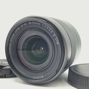 カメラ CANON EF-M 18-55mm F3.5-6.3 IS STM 一眼レフ レンズ 現状品 [6170KC]