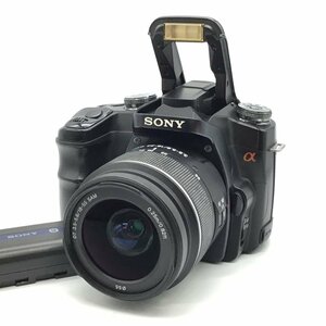 カメラ Sony α100 DSLR-A100 DT 18-55mm 3.5/5.6 SAM 一眼レフ セット品 ジャンク品 [6290KC]