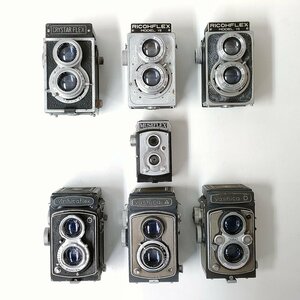 Yashica-D , Yashica-A , Ricohflex , Museflex M 他 二眼レフ 8点セット まとめ ●ジャンク品 [7877TMC]