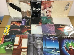 LP ツェッペリン ディープパープル 他 ハードロック プログレ レコード まとめ 帯付含 35点セット [1115SH]