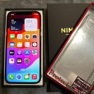 【送料無料】iPhone12pro / 128GB / シルバー《SIMフリー》+ NIMASOガラスフィルム + ソフトケース