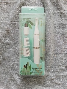 【1円～】Facial Hair Trimmer 眉毛シェーバー 眉毛カッター フェイスシェーバー レディースシェーバー 替刃付き 乾電池式　新品