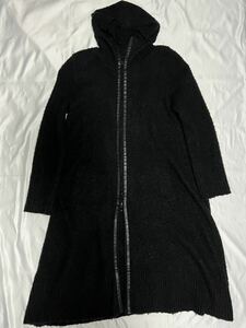 06AW UNDERCOVERISM ロングニット コート ウール ジップアップ GURUGURU期 アンダーカバー UNDERCOVER