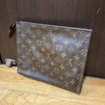 3726-3千　LOUIS VUITTON ルイヴィトン モノグラム ポッシュトワレット　ポーチ　セカンドバッグ_画像2