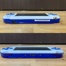 3849-2　SONY ソニー PSP プレイステーションポータブル PSP-3000　本体 ブルー×ホワイト　モンスターハンター　ソフト　ゲーム_画像5