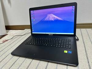 美品 Win11 Office2021 i7 5500U NVIDIA GeForce 8GB 新品SSD512GB DVD USB3.0 テンキー Webカメラ 17.3インチ フルHD 年賀状 地デジ