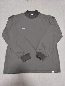 ＼送料込み！／【SILVER SCOT 845s】シルバースコット　メンズ　長袖Tシャツ　M　グレー　モックネック　日本製　カイザー　GOLF　スポーツ