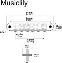 ニッケル Musiclily Pro 10.4mm ABR-1 Tune-O-Maticブリッジ エピフォンレスポールSGスタイル_画像2