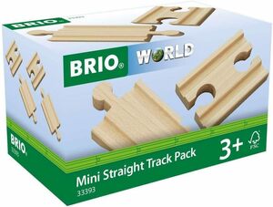 BRIO（ブリオ）WORLD 直線レール54mm（凹凸） [電車 おもちゃ 木製 レール] 33393