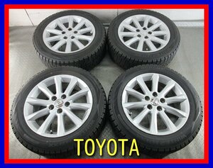 ■中古タイヤホイール■　TOYOTA クラウン 純正 17インチ 7J +45 5H 114.3 DUNLOP WM02 215/55R17 94Q 冬 激安 送料無料 K23