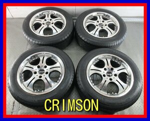 ■中古タイヤホイール■　CRIMSON Lenea sport 16インチ 7J +38 5H 114.3 NANKANG GREEN SPORT 205/60R16 96H 夏 S 激安 送料無料 K15