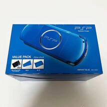 未使用品 SONY PSP-3000 プレイステーションポータブル VALUE PACK VIBRANT BLUE バリューパック_画像1