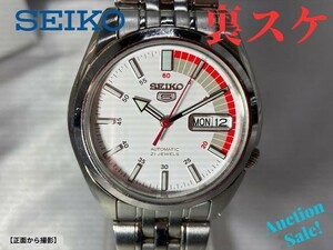 【可動品】SEIKO セイコー ５ 腕時計 裏スケルトン 7S26-01V0 自動巻き