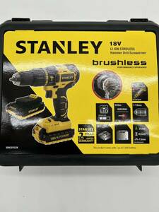 【新品・送料無料】STANLEY(スタンレー) 18V ブラシレス 振動ドリルドライバー