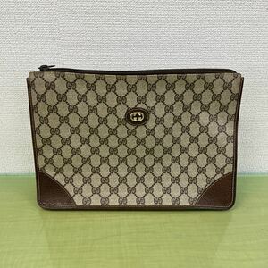 ★GUCCI グッチ クラッチバッグ セカンドバッグ オールドグッチ 40.01.029 GGスプリーム レザー