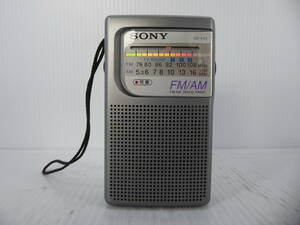 ★☆SONY ワイドFM対応 FM/AMコンパクトラジオ ICF-P20 動作品 オマケ新品電池付き☆★