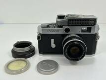 F0511-163 2352【1円スタート】 カメラレンズ　キヤノン　Canon　P型ポピュレール　CANON LENS　50mm　ｆ：2.8_画像1