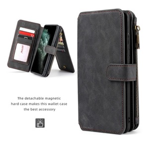 (P96) iPhone11Pro スマホ ケース カバー スタンド レザー 手帳型 カード収納 耐衝撃 マグネット アイフォン 財布 ブラック