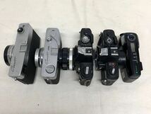 【中古・ジャンク品】Canon KONICA OLYMPUS minoltaフィルムカメラ5点と・Canonのレンズ5点セット_画像8