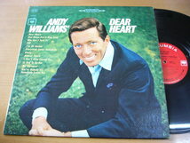 LPu460／【USA盤】ANDY WILLIAMS アンディウィリアムス：DEAR HEART._画像1