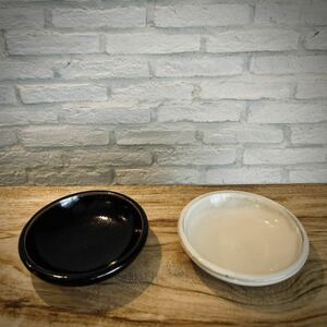 出西窯 中皿 小皿 6枚セット 黒釉 白釉 作家 陶芸 柳宗理 ビームス BEAMS 