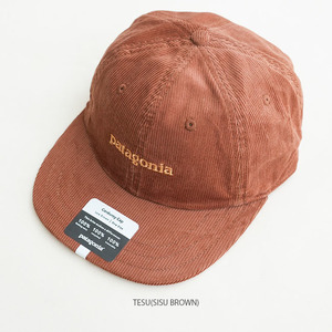 新品正規品パタゴニアpatagonia FA22『TEXT LOGO CORDUROY CAP』コーデュロイキャップ/ブラウン