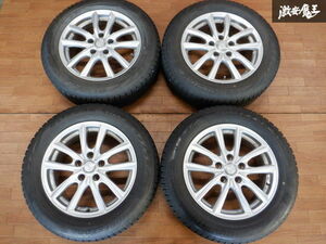 スタッドレス付 GRASS ホイール 16インチ 6.5J +38 5穴 5H PCD114.3 4本 BS VRX2 205/60R16 トヨタ専用 プリウスα SAI ★ 棚1G22