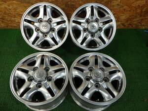 トヨタ ランクル100系 純正アルミホイール 16×8 5H PCD150 +60 4本 【スタッドレス用】【純正戻し】