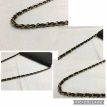 【1円スタート】CHANEL シャネル★マトラッセ★ココマーク★チェーン★ショルダー★バッグ★レザー 黒 ブラック★ギャラカード あり RA-07_画像6