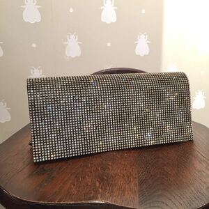 2way clutch bag Kirakira rhinestone 