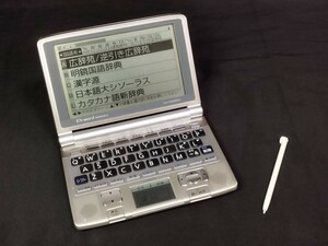 ★極美品 CASIO EX-word DATAPLUS3 XD-GW6800 カシオ エクスワード 電子辞書 タッチペン付き 電子手帳 シルバー 現状品 TOEIC 英検