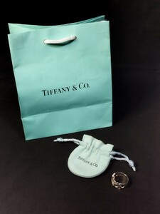 ★美品 Tiffany & Co. パロマピカソ トリプル ラビングハート リング ティファニー ブランド 収納袋 ショッパー付き 指輪 アクセサリー