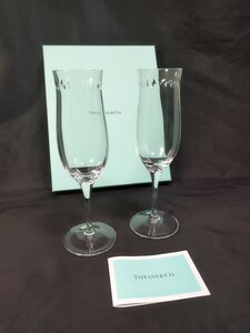 ★未使用 TIFFANY ティファニー スウィング シャンパングラス ペアグラス カード 箱付き 正規品 TIFFANY&Co. 食器 テーブルウェア グラス