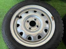 スズキワゴンR 155/65R14 2021年製 DUNLOPスタッドレス 4本タイヤセット_画像3