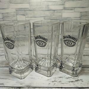 【未使用】ジャックダニエル スクエア ジョッキ 380ml【非売品】3個セット JACKDANIEL'S グラス タンブラー 食器