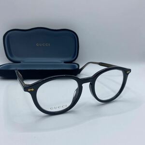 ★新品★GUCCI(グッチ)/イタリア製/眼鏡フレーム/サイドロゴ/伊達眼鏡/ボストン型/ウェリントン/ブラック/GG0192OA