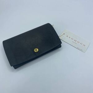 * free shipping * new goods *RED MOON( Red Moon )/ made in Japan / card-case / card-case / original leather / charcoal gray series ②