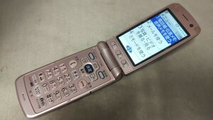 D4796 docomo FOMA らくらくホン F-09B FUJITSU 富士通 ガラケー 折畳式 簡易動作確認＆簡易清掃＆初期化OK 判定○ 現状品 送料無料　