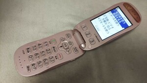 D4807 docomo FOMA らくらくホン F-07A FUJITSU 富士通 ガラケー 折畳式 簡易動作確認＆簡易清掃＆初期化OK 判定○ 現状品 送料無料　