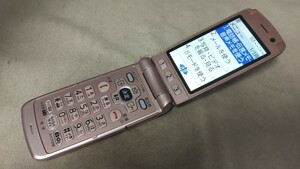 D4808 docomo FOMA らくらくホン F-09B FUJITSU 富士通 ガラケー 折畳式 簡易動作確認＆簡易清掃＆初期化OK 判定○ 現状品 送料無料　