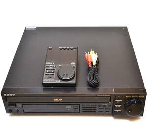 【純正リモコン付/稀少美品】SONY ソニー MDP-555 RMT-J555 LD CDV CD レーザーディスクプレーヤー Laser Disc Player MDP-999 の廉価版