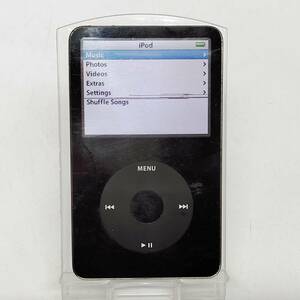 ●動作品 アップル A1136 60GB iPod Classic Apple ブラック 第5世代 アイポッドクラシック 音響機器 ポータブル N552