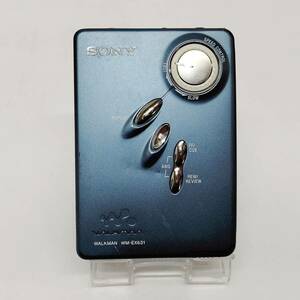 ●ソニー WM-EX631 カセットウォークマン SONY ブルー ポータブル カセットプレーヤー WALKMAN 音響機器 音楽 N554